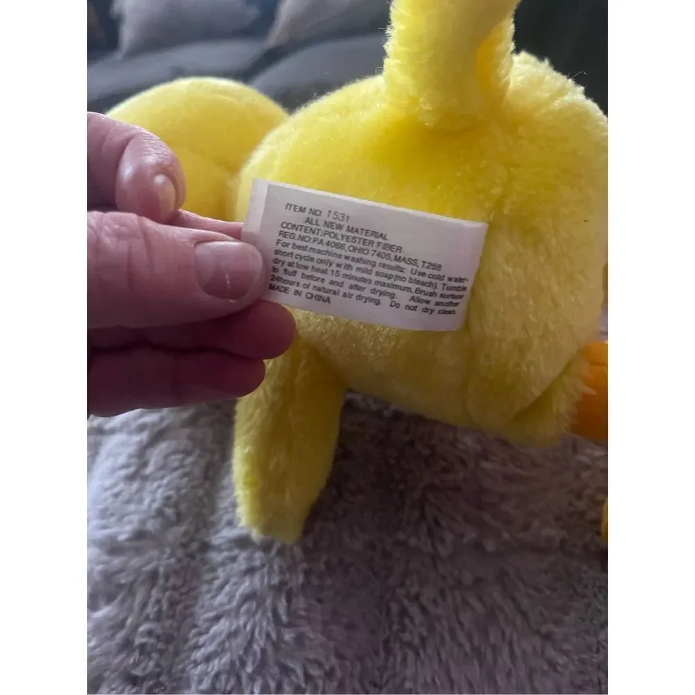 Warner Bros Kids Yellow Polyester Fiber Looney Tunes Tweety Bird Plush Toy
